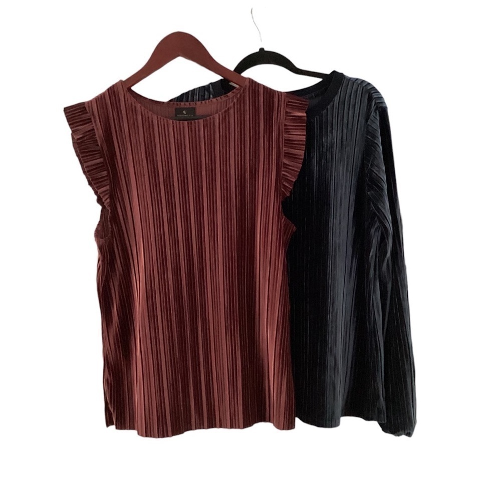 BUNDLE of Two Women’s Tops in Fall Colors size XL and L